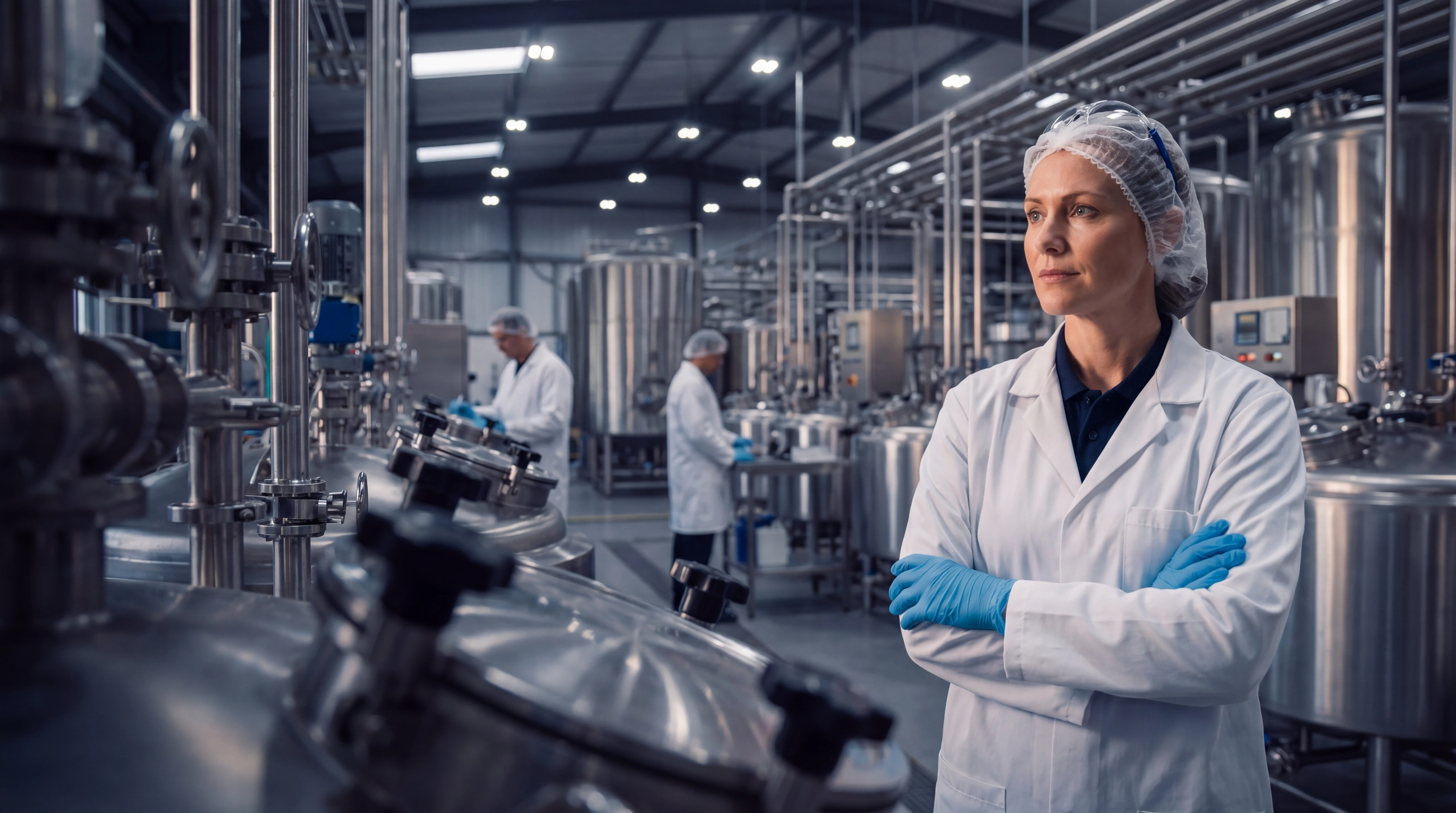 Manufacturing operator using tablet on production floor